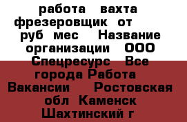 работа . вахта. фрезеровщик. от 50 000 руб./мес. › Название организации ­ ООО Спецресурс - Все города Работа » Вакансии   . Ростовская обл.,Каменск-Шахтинский г.